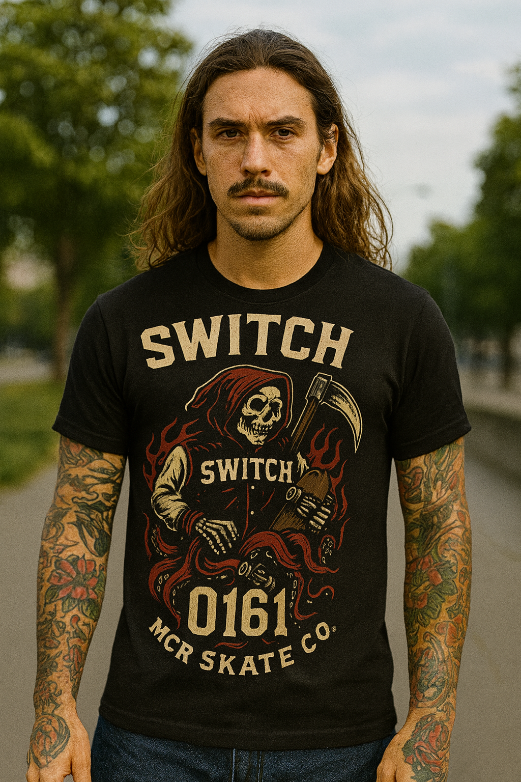 Switch 0161 Grim Reaper Tee