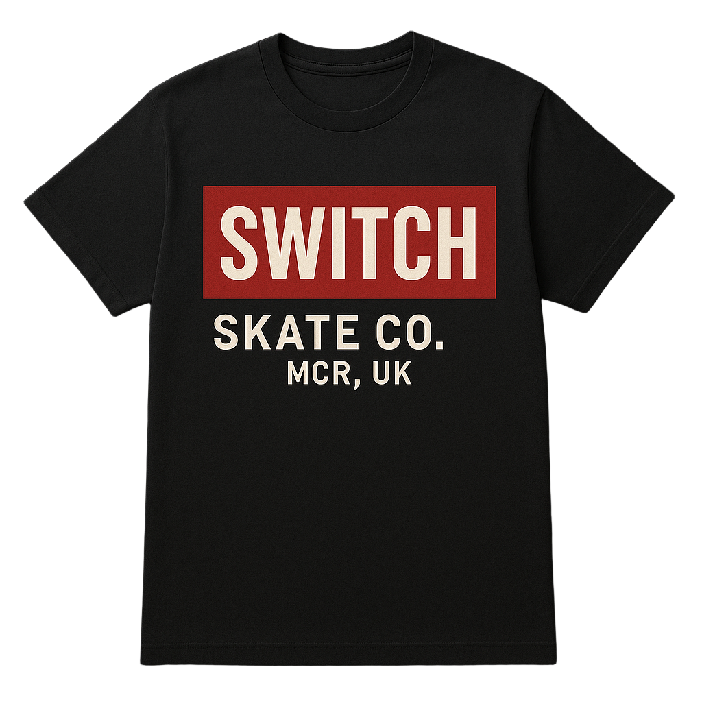 SWITCH SKATE CO. – MCR, UK T-Shirt